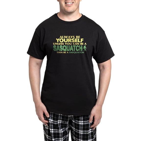 CafePress - Be A Sasquatch Pajamas - Men's Dark Loose Fit Cotton Pajama Set