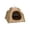 Brown, variant on Triangle Tent Shaped Pet Summer Hideaway House Built-In Cooling Ice Mat Breathable Oxford Fabric Anti-Slip Bottom Foldable Portable Machine Washable Chill Nest(Beige-48X48cm)