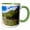 Green/White, variant on 3drose, the Animas River, San Juan National Forest, Colorado, Usa, 15oz Two-tone Black Mug