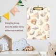 thumbnail image 4 of FORMRS Acrylic Clipboard with Low Profile Clip Standard A4 Letter Size, 12.5" x 9", Colorful Watercolor Seashells, 4 of 8