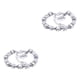 thumbnail image 2 of Guardurnaity de perlas simuladas Cadenas de acero inoxidable Vidrio artesanal Atractivo y elegante Brazalete de la amistad Niños Blanco Blanco 2piezas Guardurnaity CBP321059, 2 of 6