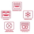 thumbnail image 5 of Sistema Heat and Eat Microwave Set | 4 Rectangular Food Containers with Lids (2x 1.25L + 2x 525ml), 5 of 10