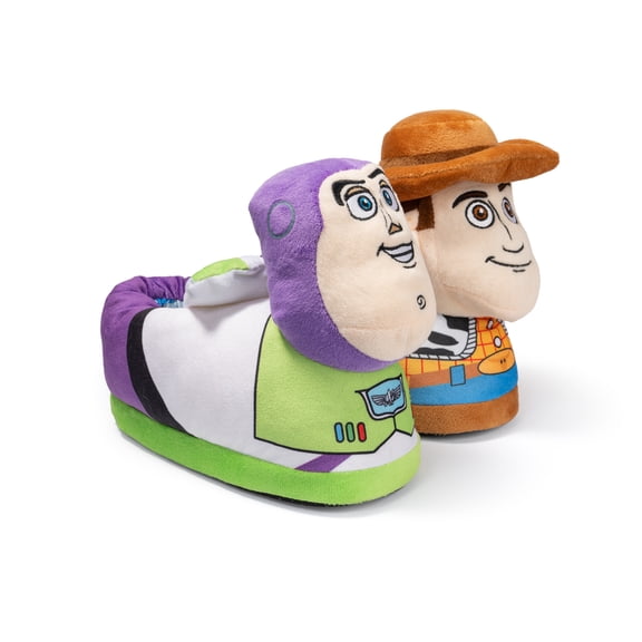 Toy Story Toddler & Little Boys Buzz And Woody 3D Slipper