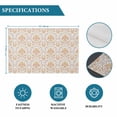thumbnail image 6 of Orange Flowers Placemats Set of 4, Boho Ethnic Retro Abstract Floral Art Placemats for Dining Table, Place Mats for Kitchen Tabletop, Waterproof Wipeable Dining Table Mats Set, 6 of 9