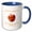 Blue/White, variant on 3drose, Washington Territory Fruit the Apple, 15oz Mug