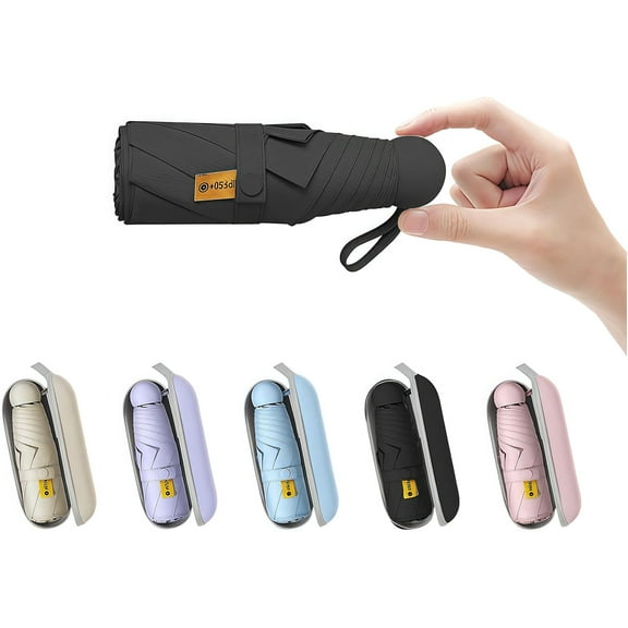 Foldable Umbrella, Compact Travel Umbrella with UV Protection, Lightweight for Bags