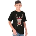 thumbnail image 4 of Christmas Rudolph Reindeer Stitch Crewneck T Shirts Boy Girl Brisco Brands X, 4 of 6