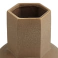 thumbnail image 3 of Dahlia Studios Emery Brown Ceramic Hexagonal Vases Set of 2, 3 of 9