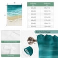 thumbnail image 6 of Turquoise Summer Beach Coastal Balloon Curtains 63 Inch Length for Living Room/Bedroom, Nautical Beige Seaside Rod Pocket Privacy Door Curtains Decorative Tie Up Shade for Window 52"x63", 6 of 8
