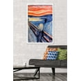 thumbnail image 2 of The Scream by Edvard Munch Wall Poster, 22.375" x 34" Framed, 2 of 6