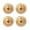 Gold, variant on Stainless Steel Cylindrical Ear Plugs High Polish Back Caps Small Exclusive Caps