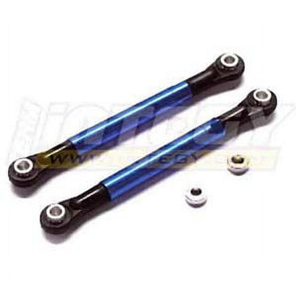 Integy RC Toy Model Hop-ups T8064BLUE Front Upper Links for Traxxas 1/10 Electric Rustler & Slash 2WD