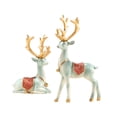 thumbnail image 3 of 2 adornos de escritorio, figuras decorativas de ciervos, decoración del hogar, decoración de escritorio azul, 3 of 9