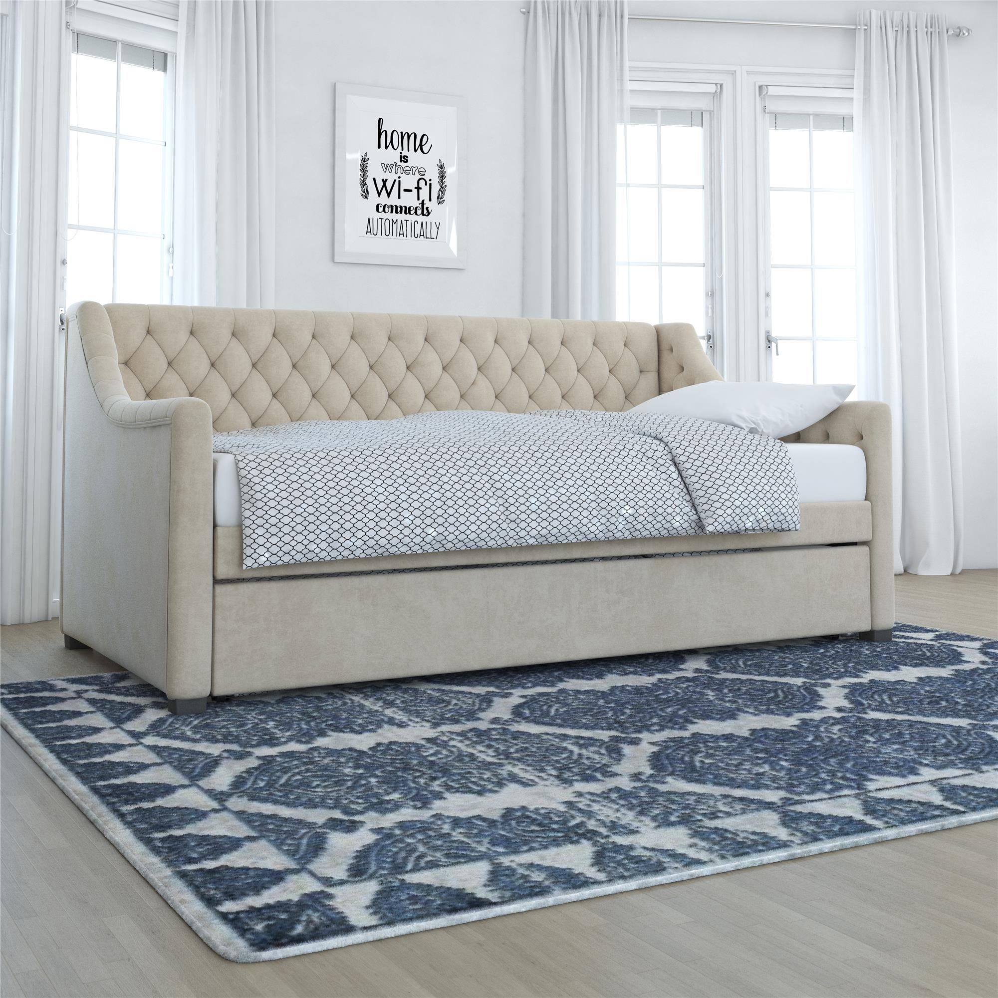 Little Seeds Monarch Hill Ambrosia Daybed and Trundle, Ivory Velvet, Twin - image 3 of 26