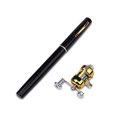 thumbnail image 2 of Worallymy caña de pescar en forma de bolígrafo minipluma telescópica portátil de aleación de aluminio caña de pescar bolsillo artesanía de pescador regalo negro Worallymy JD735802768, 2 of 7