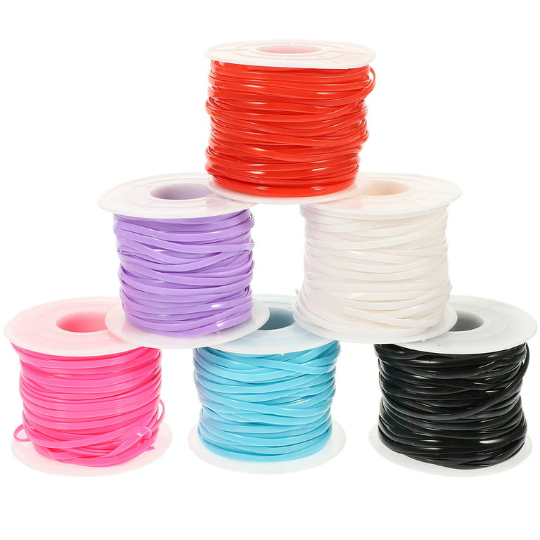 NUOLUX 1 Set Plastic Flat Ropes Weaving Ropes Diy Crafts Making Ropes  Handicrafts Supplies
