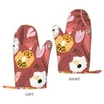 thumbnail image 2 of ZNDUO Kitchen Oven Gloves, Durable Heat Resistant Oven Gloves with Quilted Liner Non-Slip Textured Grip Perfect for BBQ, Baking, Cooking and Grilling, Autumn Watercolor Pink Flowers, 2 of 8