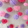 thumbnail image 3 of 10Pcs Tissue Paper Pompoms Pom Poms Flower Fluffy Wedding Party Decoration, 3 of 3