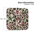 thumbnail image 3 of Balery 4 Pcs Leopard Dotsleather Coasters Set, Drink Table Cup Coasters For Living Room Kitchen Coffee Decor, 3 of 9