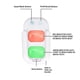 thumbnail image 2 of Temporizador LED para niños de cepillado de dientes y lavado de manos | Indicador visual de color | Entrenador de hábitos de baño a batería | Fácil de pegar | Fomenta la higiene bucal | 1 paquete |, 2 of 6
