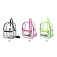 thumbnail image 2 of Guardurnaity escolar de PVC con transparente: bolso de hombro transparente para exteriores impermeable y fácil de acceder a elementos esenciales Mochilas negro talla pequeña, 2 of 6