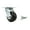 Swivel - Bolt On Swivel Lock - Black, variant on 4 Inch Rubber on Aluminum Wheel Rigid Caster with Roller Bearing Service Caster