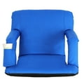 thumbnail image 5 of ZENSTYLE Water-Resistant Stadium Seat with Cup Holder 9 Tiltable Positions, Blue, 5 of 9