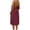 Wine, variant on Women's Spaghetti Strap Open Back Midi Dress, Flowy Silhouette