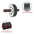 thumbnail image 2 of Sunny Health & Fitness Workout Ab Roller Exercise Wheel for Core Training, Balance, and Abdominal, NO. 003, 2 of 7