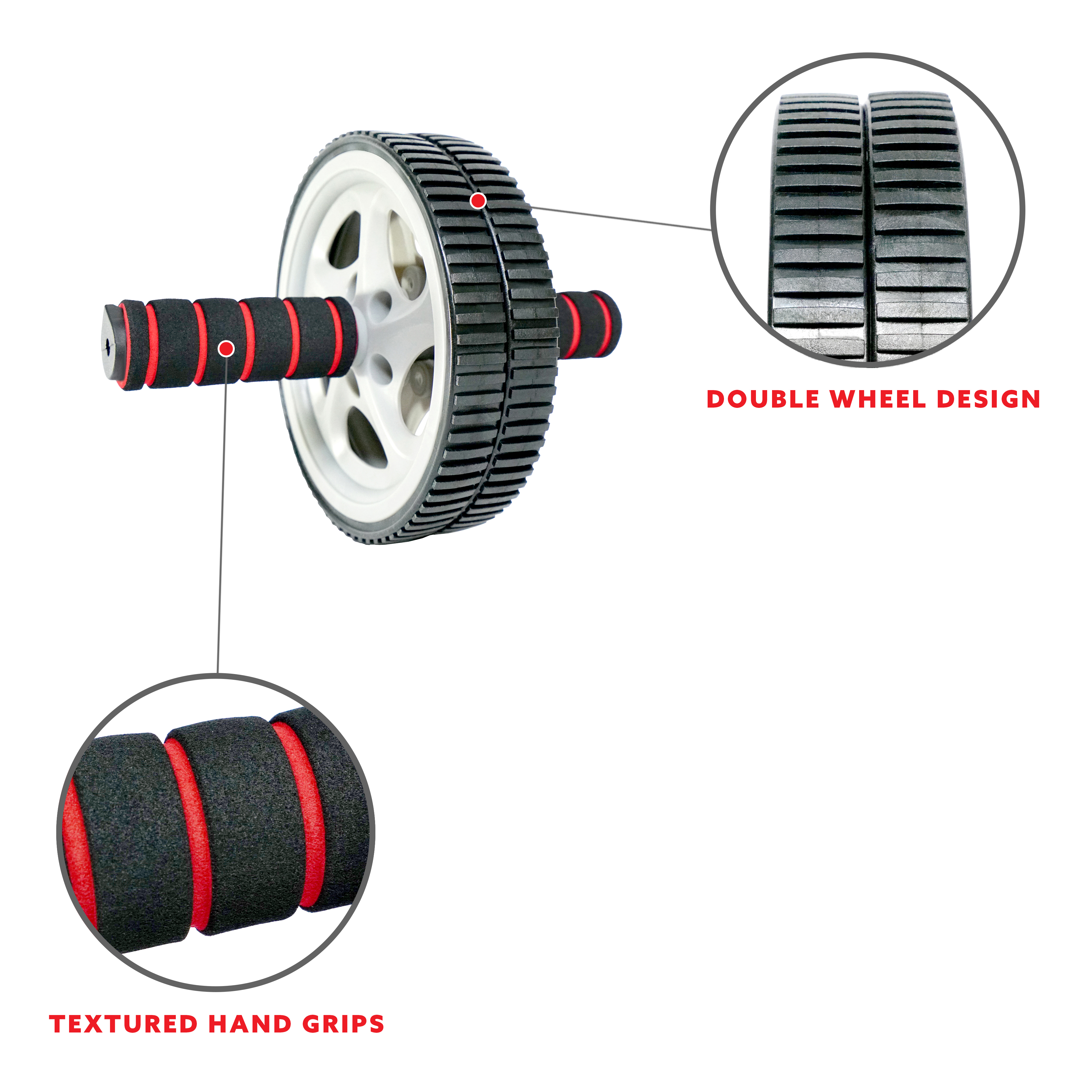 Sunny Health & Fitness Ab Roller Exercise Wheel Core Trainer photo 2