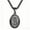 Black, variant on Sterling Silver Saint Michael Oval Pendant Necklace for Men, Engraved Archangel St Michael Protect Us Medal Cuban Chain Religious Faith Amulet Jewelry Gift for Him Birthday Anniversary