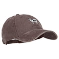 thumbnail image 5 of Husky Dog Embroidered Washed Cotton Twill Cap - Brown OSFM, 5 of 5