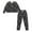Black and White-Bat Moon, variant on HELLHERO Halloween Pjs Set for Women Ghost Pumpkin Printed Sleepwear Crewneck Drawstring Pajamas Long Sleeve Tops Jogger Pants Pajama Sets, 2XL