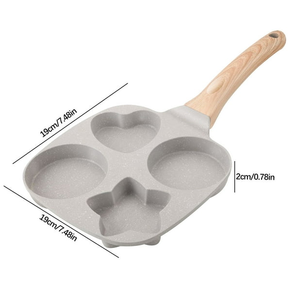 Pisexur Batería de cocina Sartén antiadherente de piedra Maifan para hamburguesas, fondo plano y grueso, para cocina de inducción, universal, para mini tortillas para la cocina del hogar