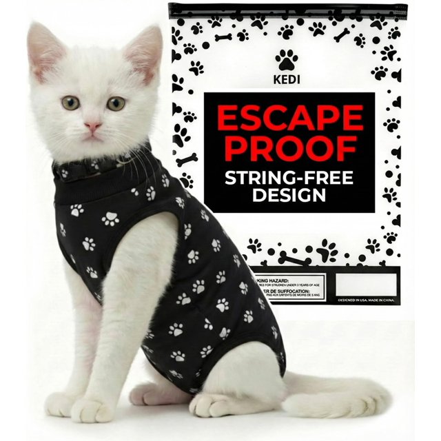 Traje de recuperación para gatos Kedi Cats Solutions para gatita hembra, rosa