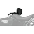 thumbnail image 2 of Kuryakyn 1661 Multi-Purpose Driver/Passenger Seat Backrest with Folding Luggage Rack System for Harley-Davidson and Indian Motorcycles, Black/Chrome, 2 of 3