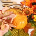 thumbnail image 3 of Guirnalda de otoño artificial con cartel de bienvenida para la decoración de la pared interior de la puerta delantera Guirnalda decorativa de girasoles de 17.7 pulgadas con hoja de arce y hortensia brillar Electrónica, 3 of 5