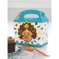 thumbnail image 2 of Cartoon Turkey Thanksgiving Foldable Paper 4 Ct Take Home Boxes, 2 of 3