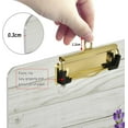 thumbnail image 3 of FMSHPON Purple Lavender White Wooden Board Clipboard Hardboard Wood Nursing Clip Board and Pull for Standard A4 Letter 13x9 inches, 3 of 7