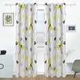 thumbnail image 2 of Coolnut Dragonflies and Flowers Thermal Insulated Blackout Grommet Printed Window Curtain - 84x55 in - 100% Polyester 2 Panels, Symmetry, 2 of 6