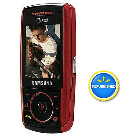 Samsung Refurbished A737 GSM Cell Phone, Red (Unlocked)