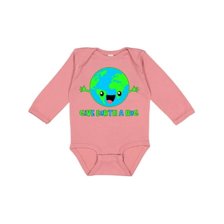 

Inktastic Give Earth a Hug Cute Globe Gift Baby Boy or Baby Girl Long Sleeve Bodysuit