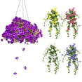 thumbnail image 7 of Artificial Flowers 24 Bunches Artificial Morning Glories,Uv Resistant Faux Outdoor Flowers for Indoor/Outdoor Hanging Flowerpot And Window Decorations (A), 7 of 7