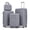 Gray, variant on DECMAY 4-Piece PP Spinner Luggage Set | 20" 24" 28" Suitcases + 14" Cosmetic Case | Lightweight Hardshell Carry-On Luggage