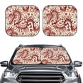 thumbnail image 2 of Balery 2 Piece Dragons1 Car Windshield Sun Shade|Foldable Front Windshield Shade for Car Front Window for Most Sedans SUV Truck-Small, 2 of 7