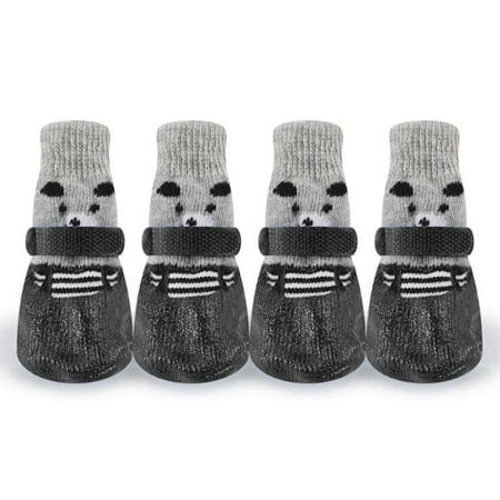 Dog Socks Boots Shoes for Dogs Cat Socks Non-Slip Soles Adjustable Dog Cat Paw Socks Fit for Indoor Outdoor Use
