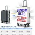 thumbnail image 6 of Custom Your Own Unique Travel Suitcase Cover with Double-Sided Printed, Customized Personalized Design Photo Image Logo Text Name Washable Luggage Cover M - Fits 22-24 Inch Luggage, 6 of 6