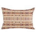 thumbnail image 2 of Geometric Moroccan Throw Pillow Cover, Brown Nordic Boho Stripes Rectangle Decorative Pillow Case Protector Soft Cushion Cover Lumbar Pillowcase for Couch Sofa Bedroom Car Chair Decor 20x36 Inch, 2 of 8