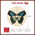 thumbnail image 3 of Kdxio Blue Black Butterfly Art Print Christmas Tree Skirt Christmas Xmas Tree Skirts Mat for New Year Holiday Christmas Party Decorations-30", 3 of 7