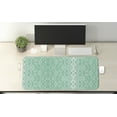 thumbnail image 2 of Mint Computer Mouse Pad, Classic Lace Pattern with Details Shabby Form Feminine Vivid Vintage Image, Rectangle Non-Slip Rubber Mousepad X-Large, 35" x 15" Gaming Size, Teal Turquoise, by Ambesonne, 2 of 2
